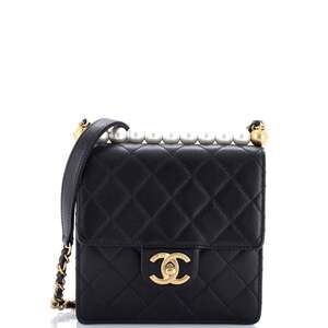 Chanel Chic Pearls Flap Bag Quilted #243647C32B